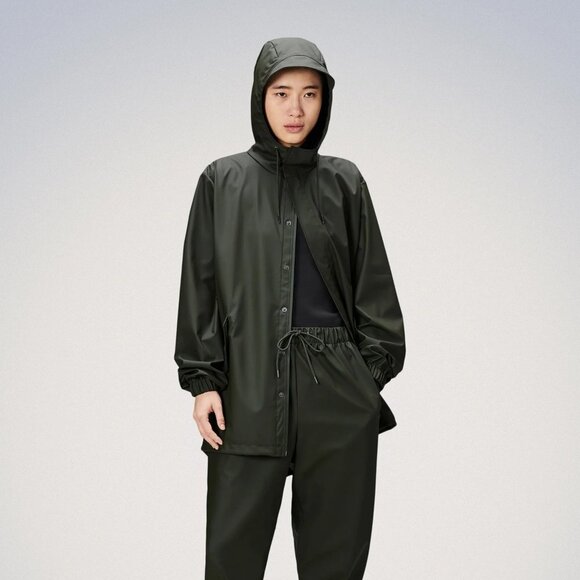 NEW RAINS Women's Fishtail Jacket Green - Picture 2 of 6